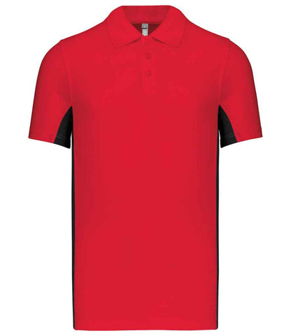 Kariban KB232 polo in Red/Black