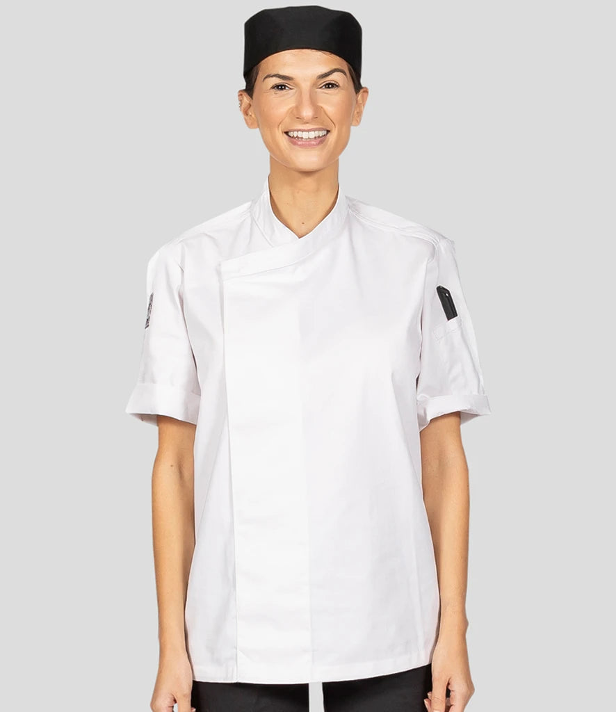 Le Chef LE002 Short Sleeve Academy Tunic in White