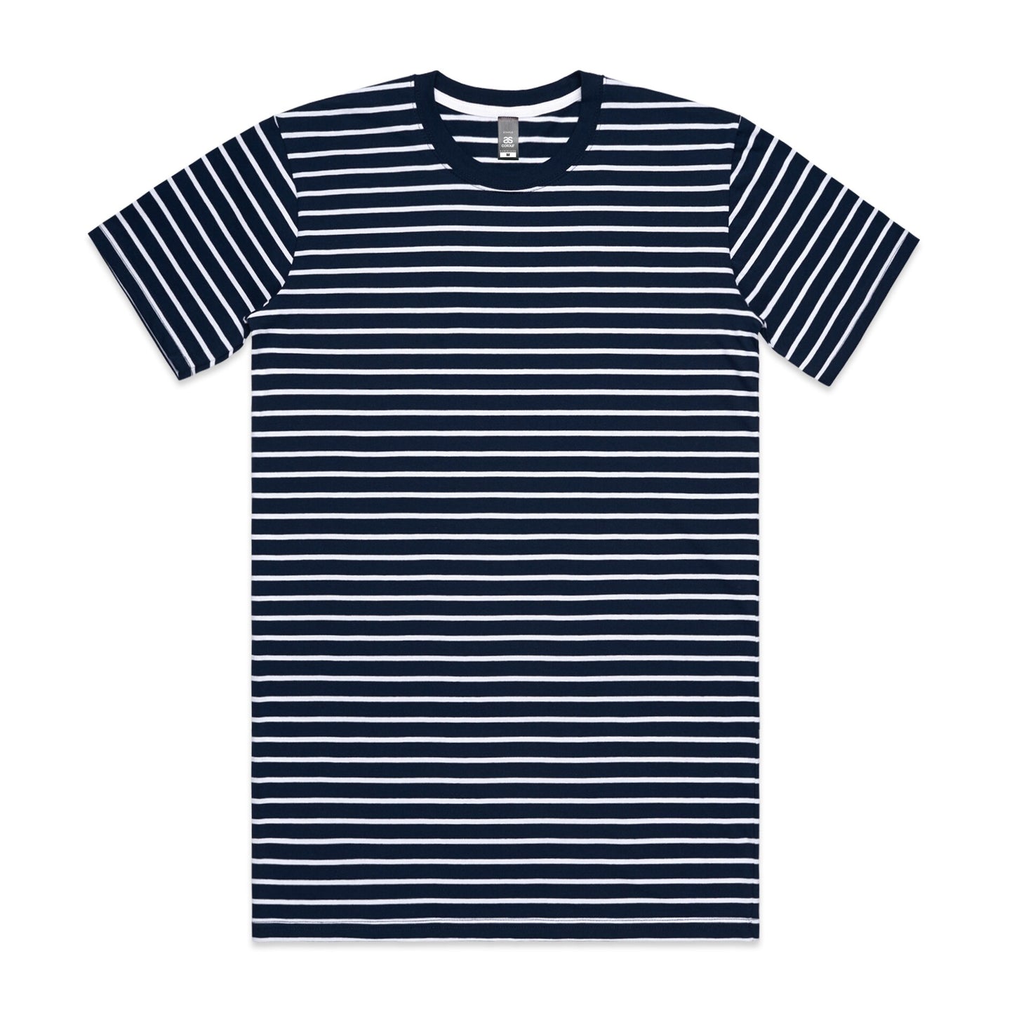 AS Colour 5028 Staple Stripe Tee Navy/White