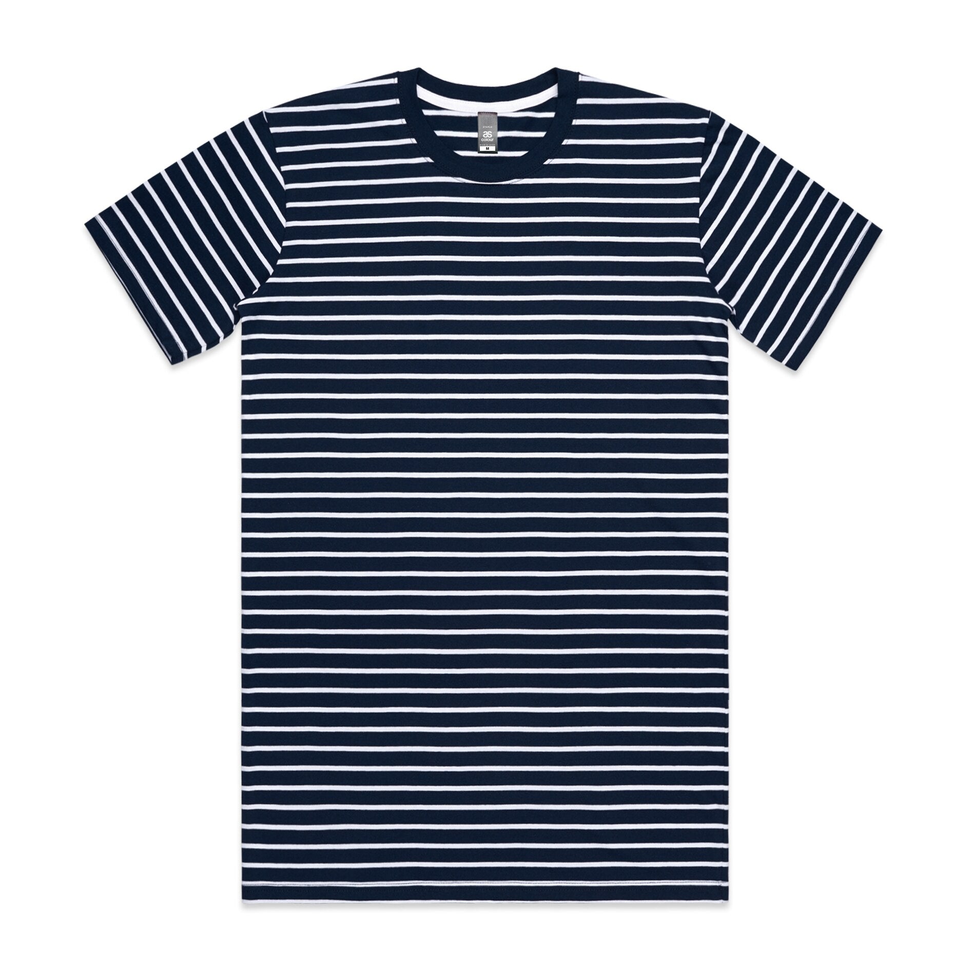 AS Colour 5028 Staple Stripe Tee Navy/White