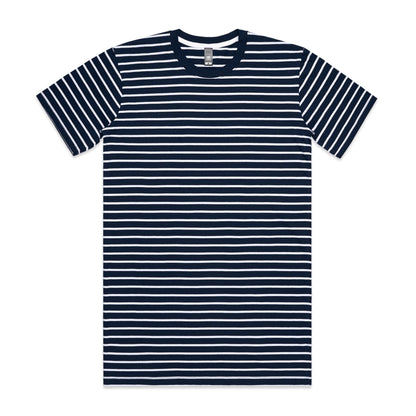 AS Colour 5028 Staple Stripe Tee Navy/White
