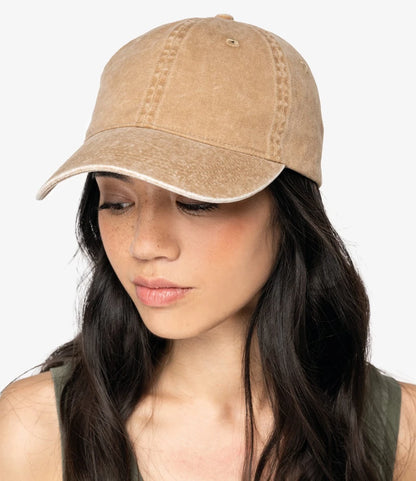 Washed Dark Camel