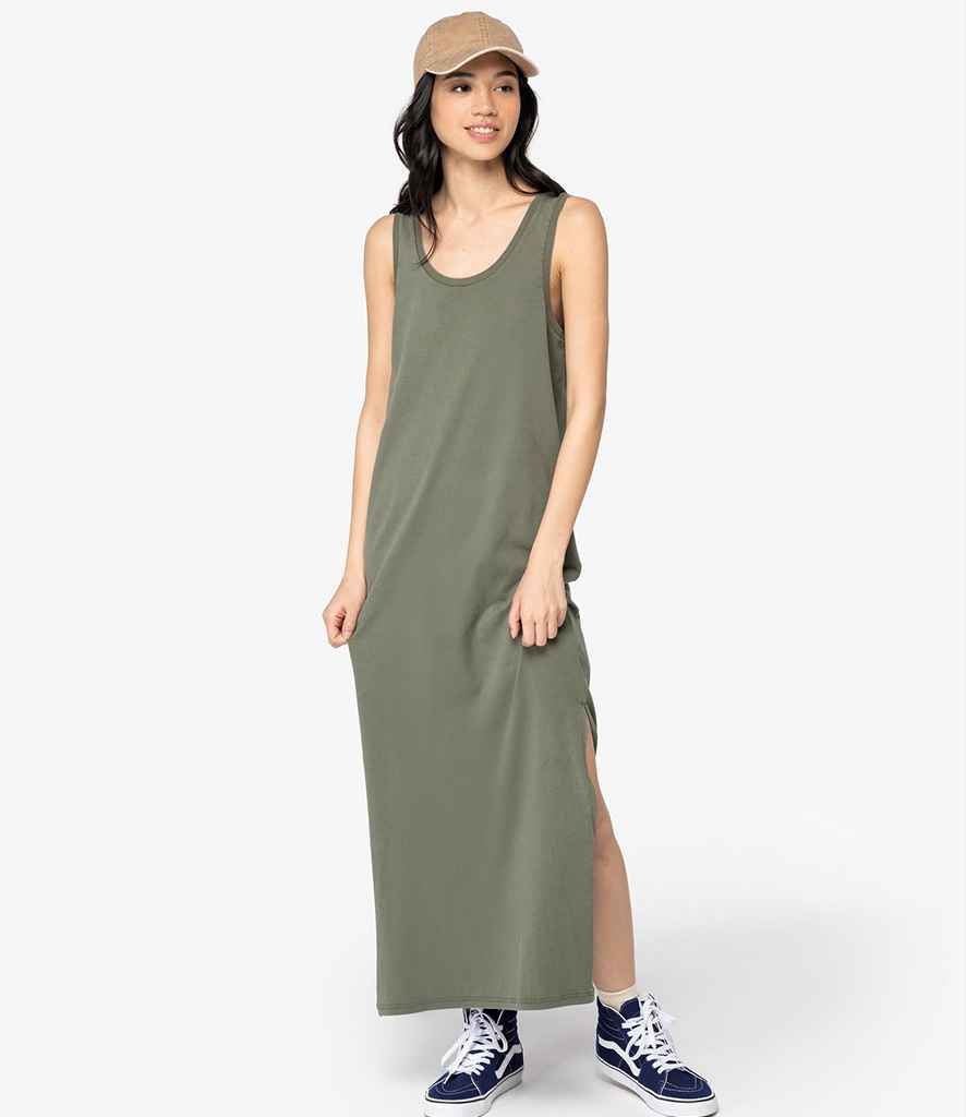 Native Spirit NS5012 Ladies Jersey Washed Dress in Washed Organic Khaki