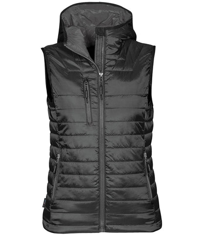 Stormtech PFV2W Stormtech Ladies Gravity Bodywarmer in Black/Charcoal