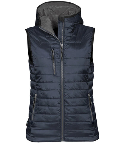 Stormtech PFV2W Stormtech Ladies Gravity Bodywarmer in Navy/Charcoal