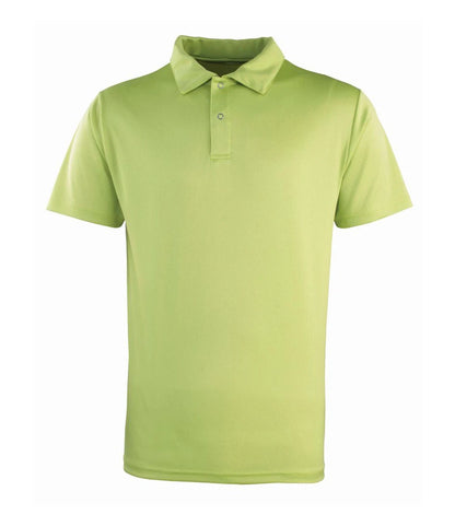 Premier PR612 Coolchecker Stud Piqué Polo Shirt in Lime Green