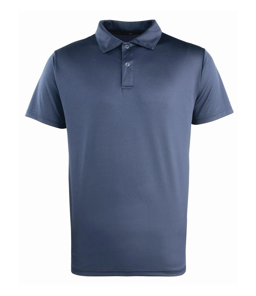 Premier PR612 Coolchecker Stud Piqué Polo Shirt in Navy