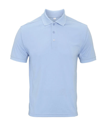 Premier PR615 Coolchecker Piqué Polo Shirt in Light Blue