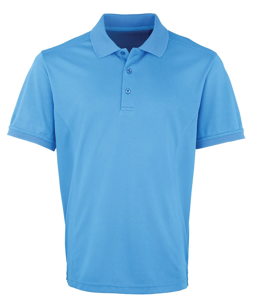 Premier PR615 Coolchecker Piqué Polo Shirt in Sapphire Blue