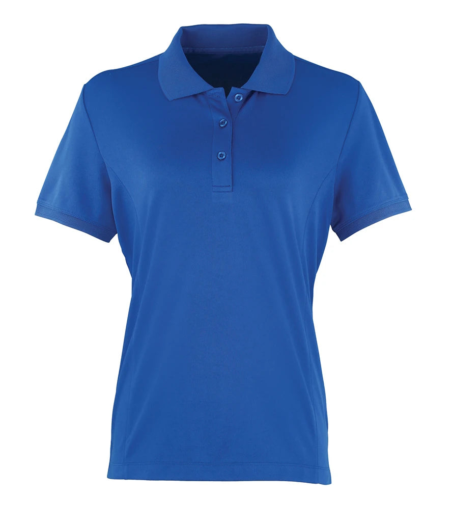 Premier PR616 Ladies Coolchecker Piqué Polo Shirt in Royal Blue