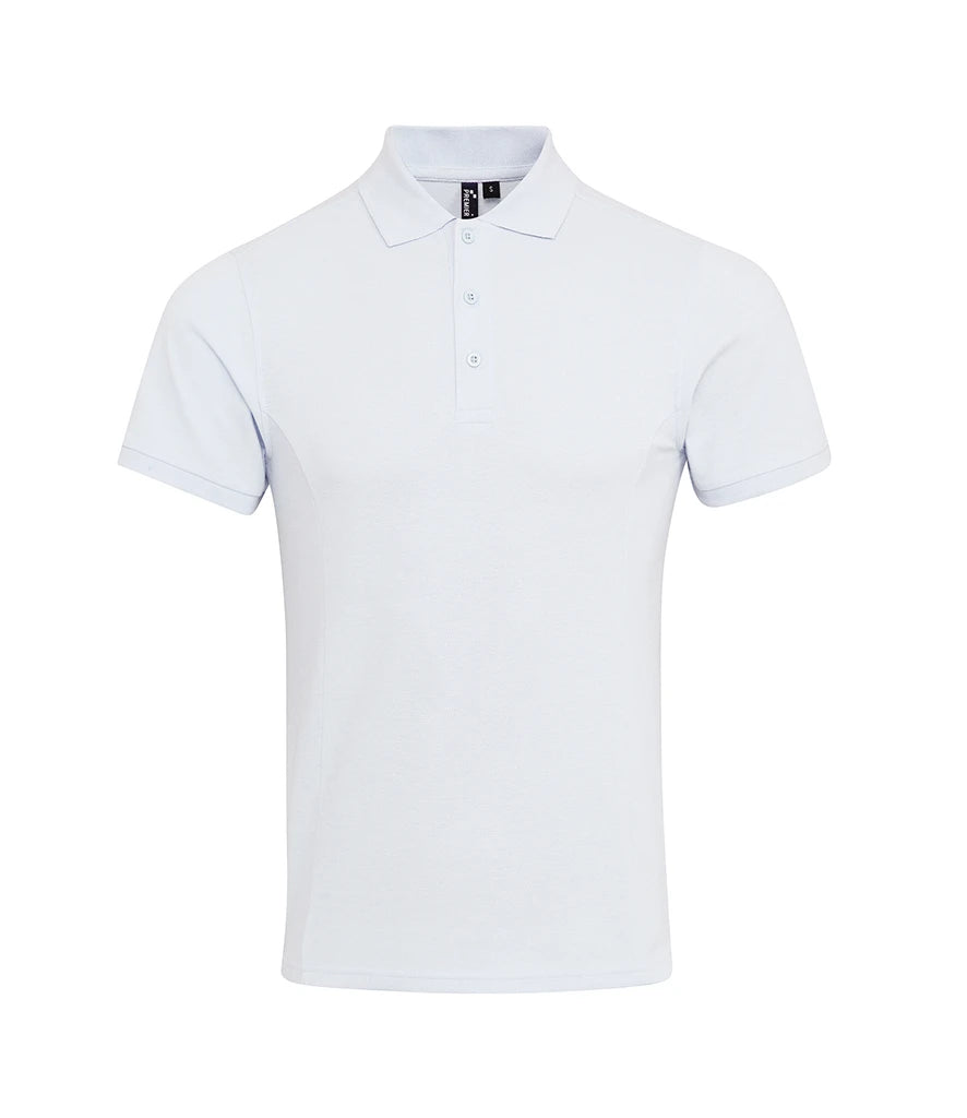 Premier PR630 Coolchecker Plus Piqué Polo Shirt in White