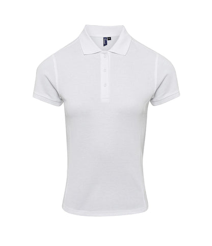 Premier PR632 Ladies Coolchecker Plus Piqué Polo Shirt in White