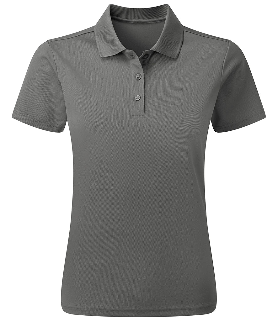 Premier PR633 Ladies Spun Dyed Recycled Polo Shirt in Dark Grey