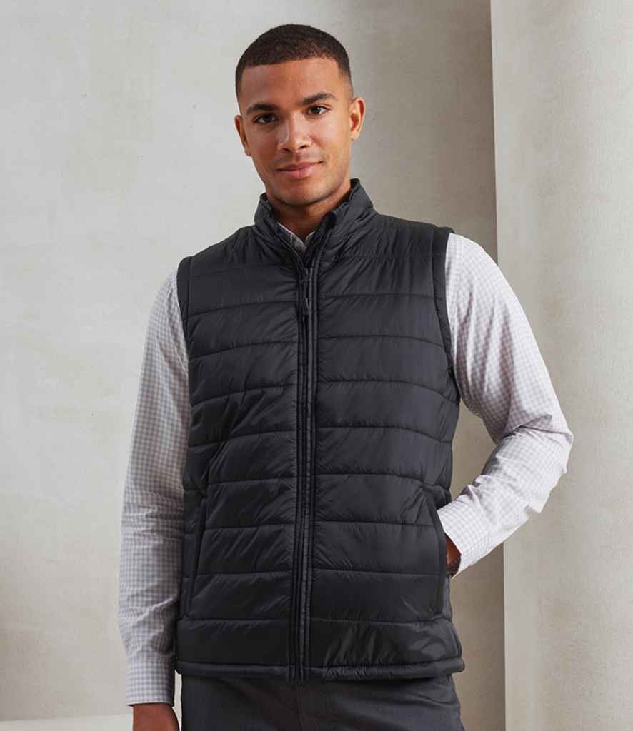 Premier PR811 Recyclight Padded Gilet in Black