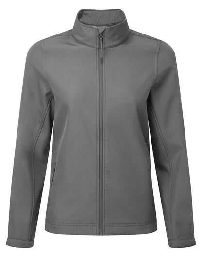 Premier PR812 women's softshell jacket in dark grey