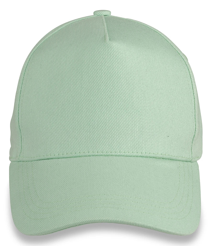Result Headwear RC096 Result Organic Cotton 5 Panel Cap in Mint