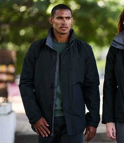 Regatta RG051 Beauford Waterproof Insulated Jacket in Black/Seal Grey