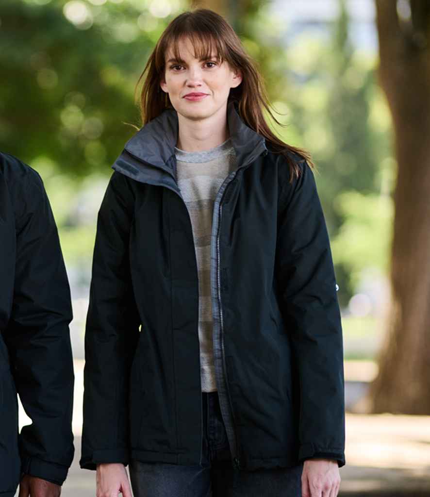 Regatta RG052 Ladies Beauford Waterproof Insulated Jacket in Black/Seal Grey
