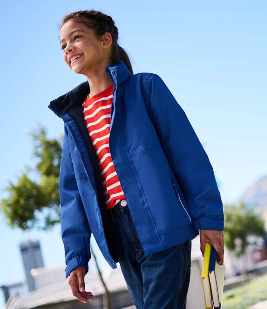 Regatta RG244 Kids Dover Jacket in Royal Blue/Navy