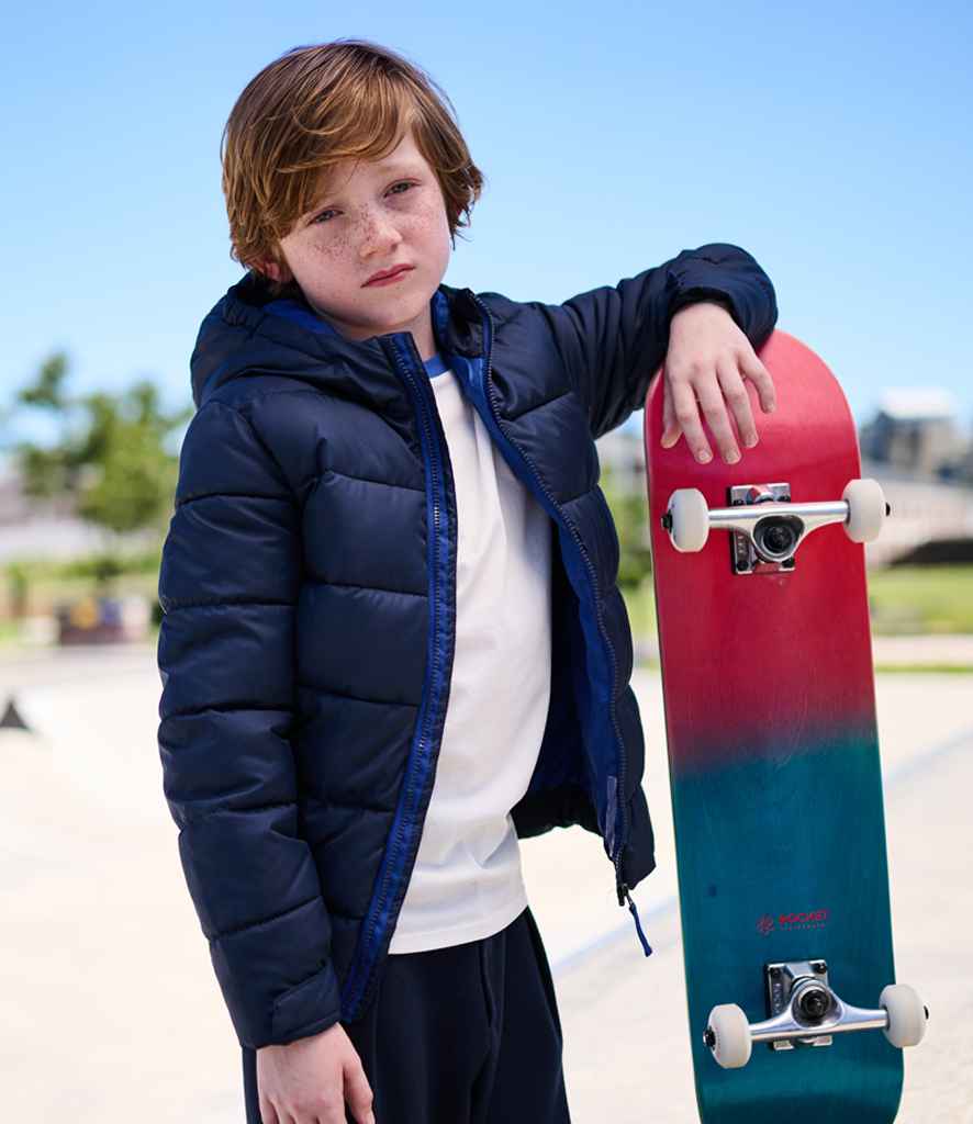 Regatta RG336 Kids Scholar Thermal Jacket in Navy/New Royal Blue