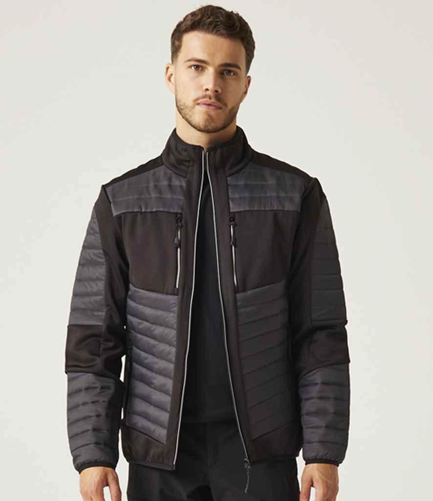 Regatta RG380 E-Volve Hybrid Jacket in Ash/Black