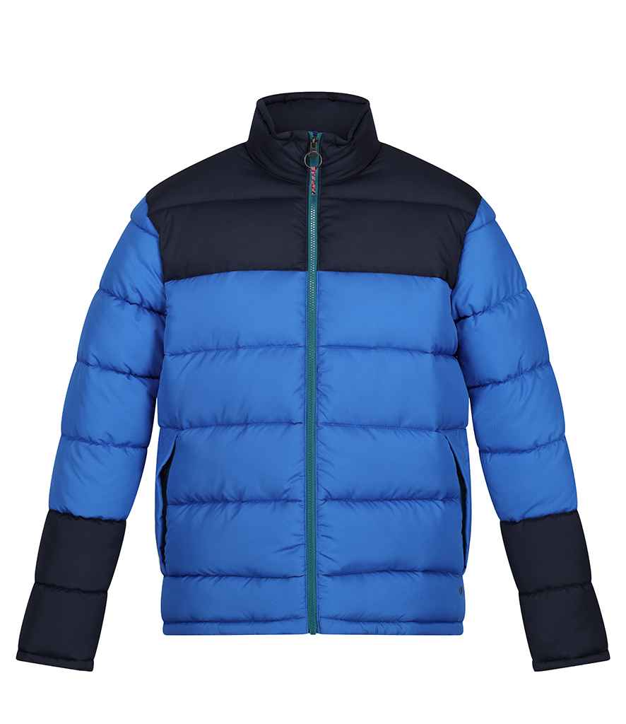 Regatta RG432 Vintage Puffer Jacket in Strong Blue/Navy