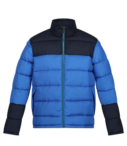 Regatta RG432 Vintage Puffer Jacket in Strong Blue/Navy