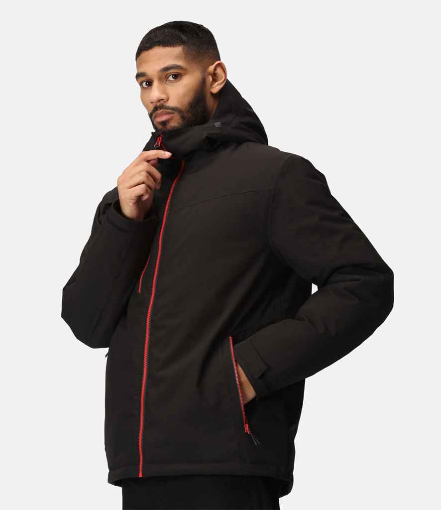 Regatta RG443 Navigate Insulated Jacket in Black/Classic Red
