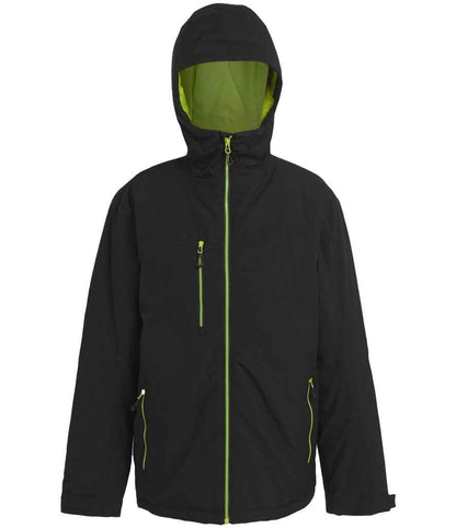 Regatta RG443 Navigate Insulated Jacket in Black/Lime Green