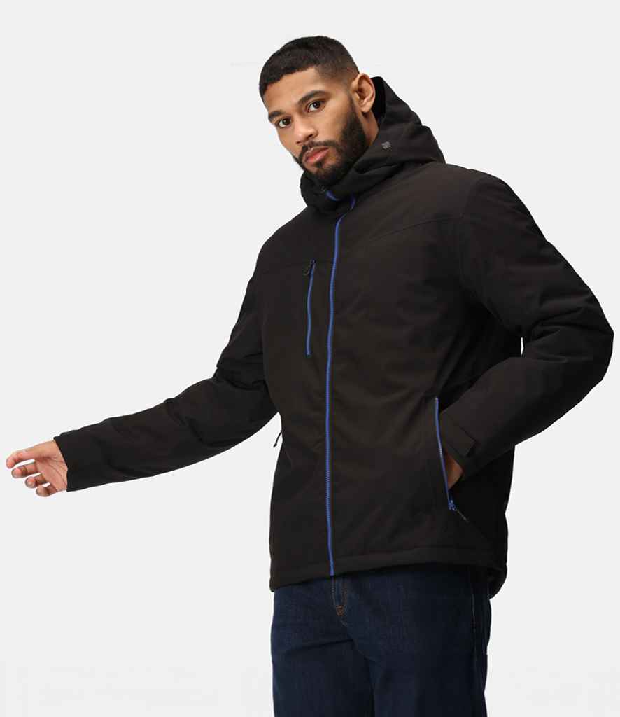 Regatta RG443 Navigate Insulated Jacket in Black/New Royal Blue