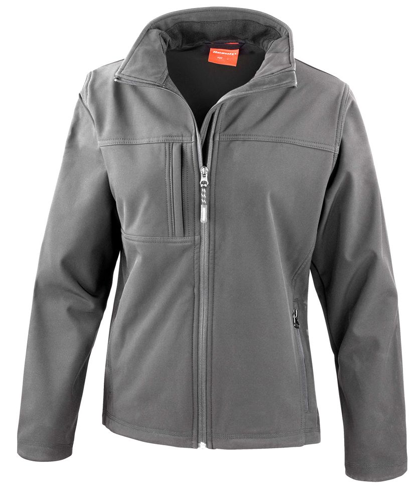 Result RS121F women's classic softshell jacket in grey