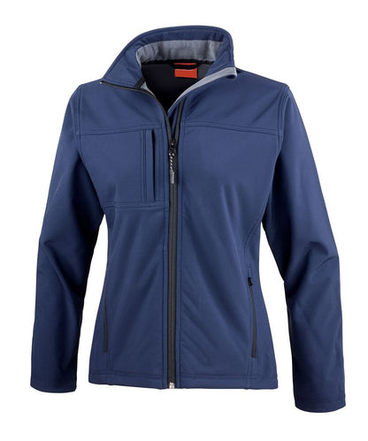 Result RS121F women's classic softshell jacket in navy