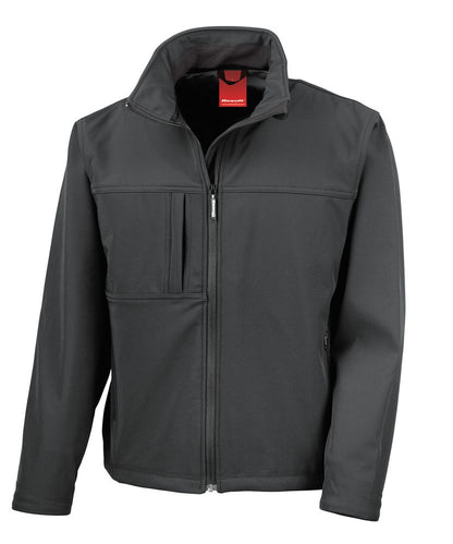 Result RS121M classic softshell jacket in black