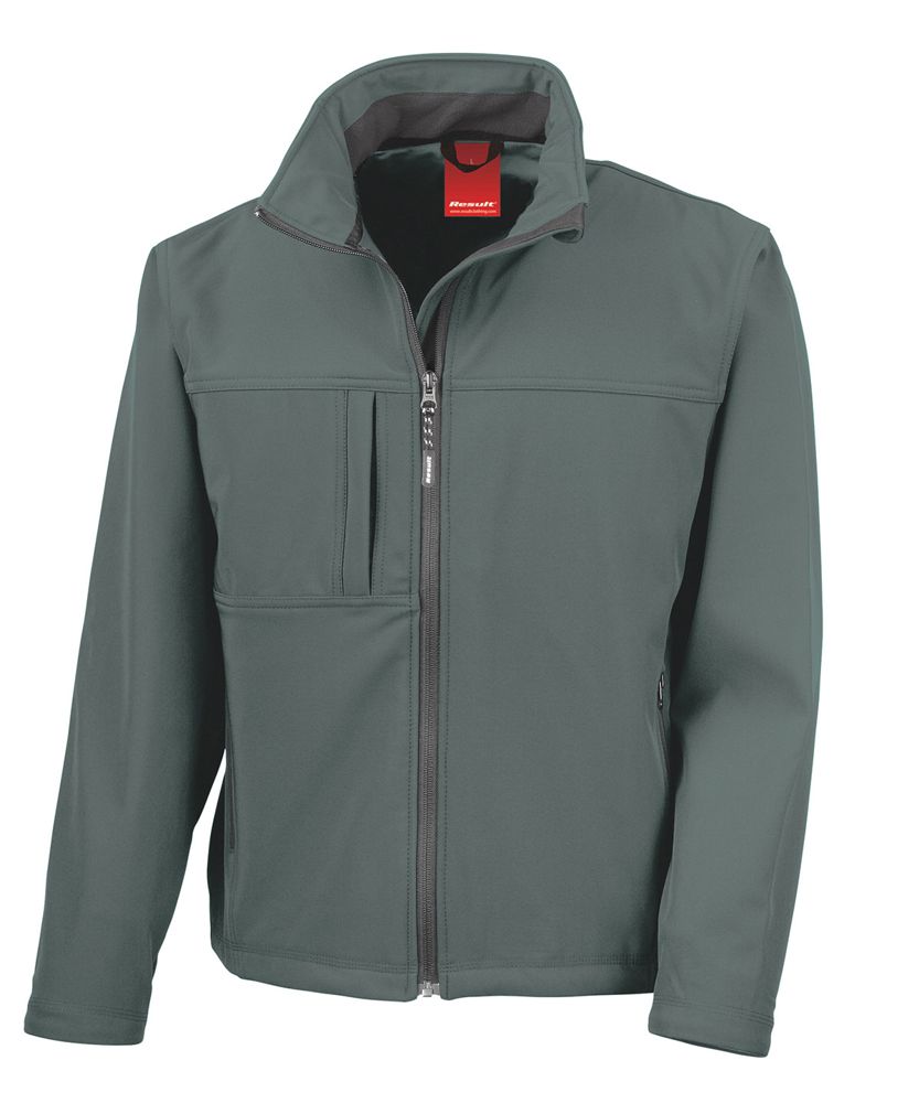 Result RS121M classic softshell jacket in grey