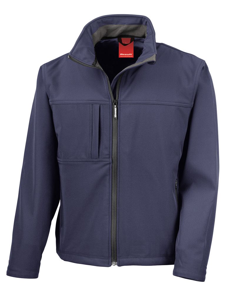 Result RS121M classic softshell jacket in navy