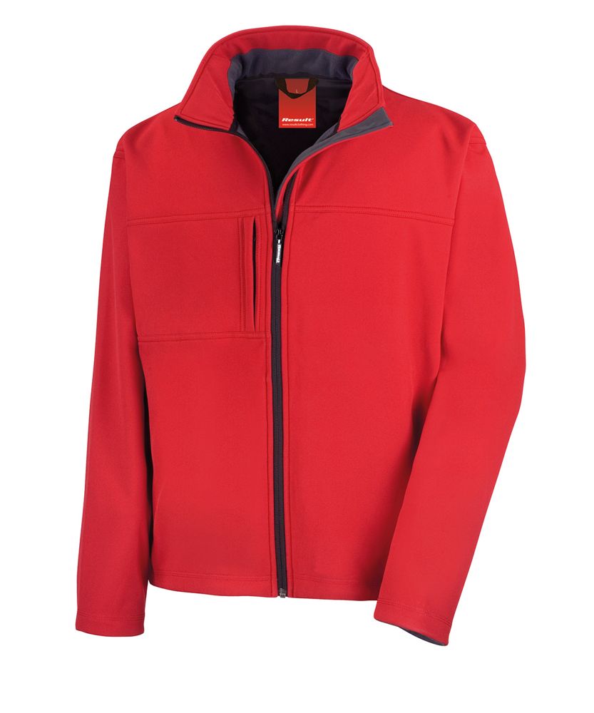 Result RS121M classic softshell jacket in red