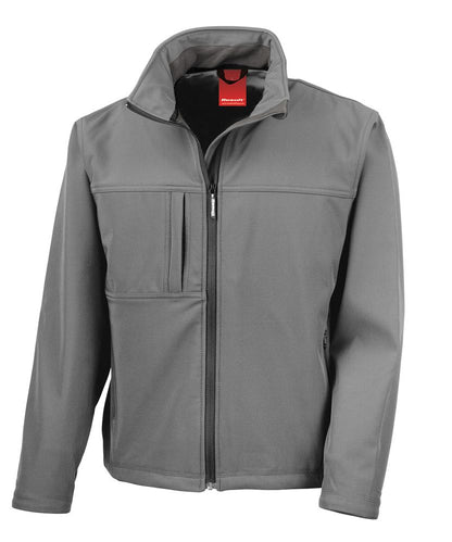 Result RS121M classic softshell jacket in workguard grey