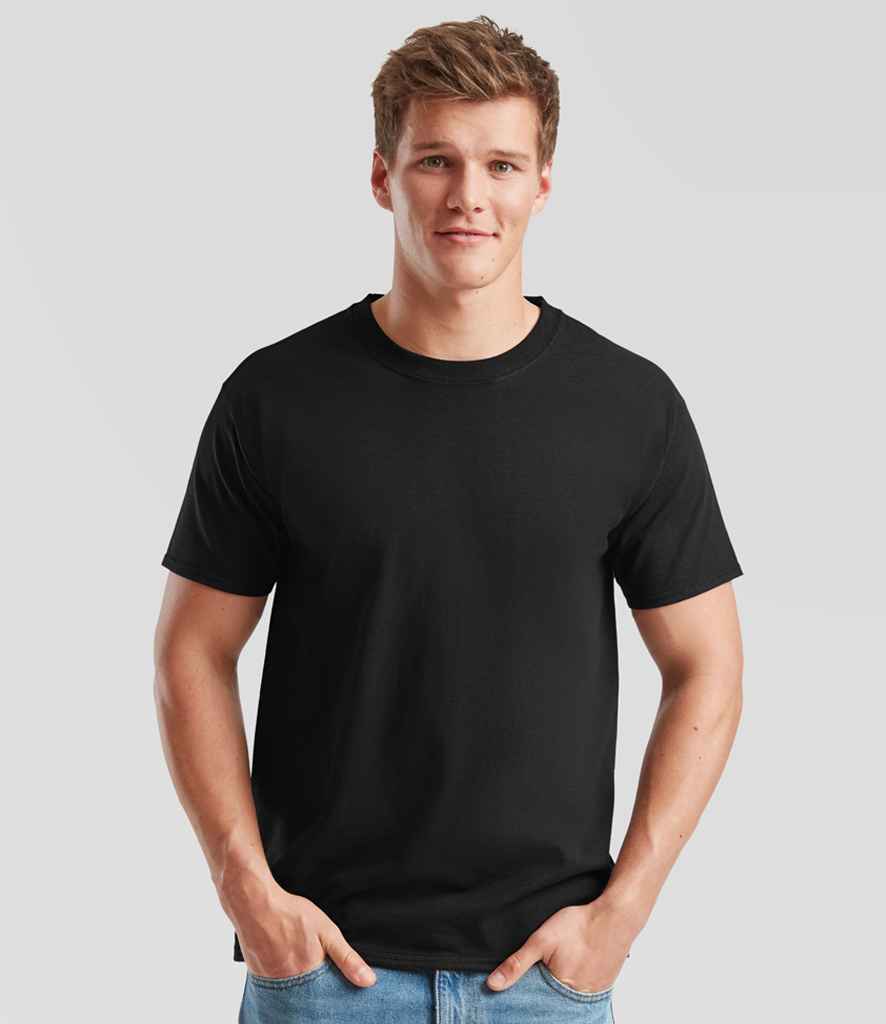 Fruit of the Loom SA101 Heavy Cotton T-Shirt in Black