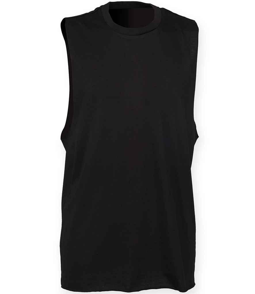 SF Clothing SF232 High Neck Vest in Black