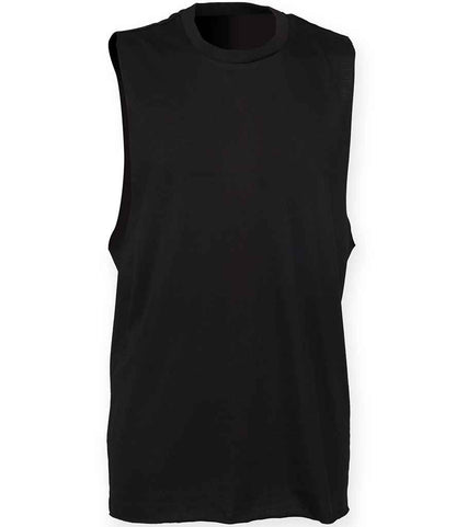 SF Clothing SF232 High Neck Vest in Black