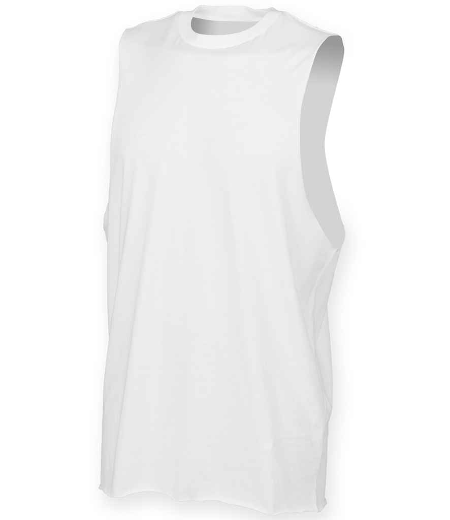 SF Clothing SF232 High Neck Vest in White