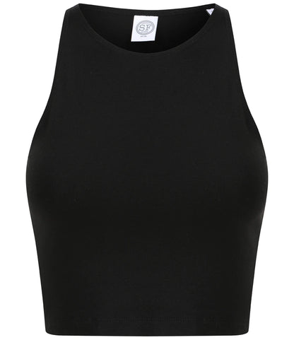 SF Clothing SK106 Ladies Cropped Top in Black