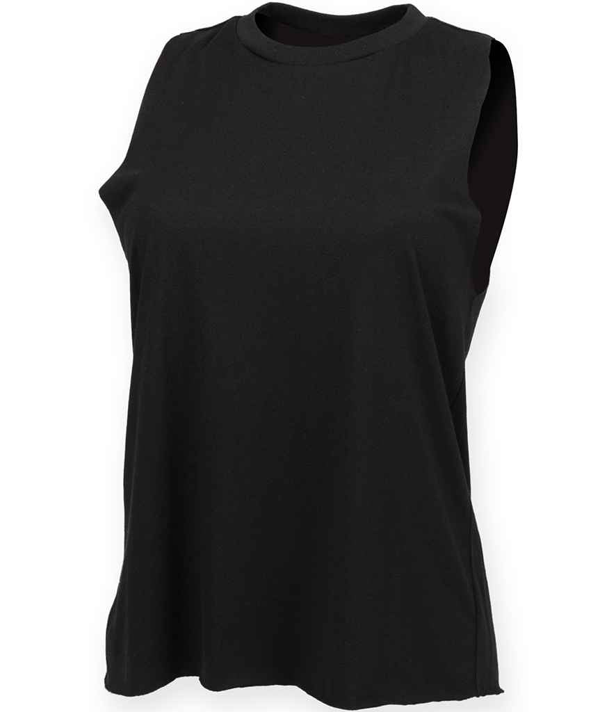 SF Clothing SK232 Ladies High Neck Vest in Black