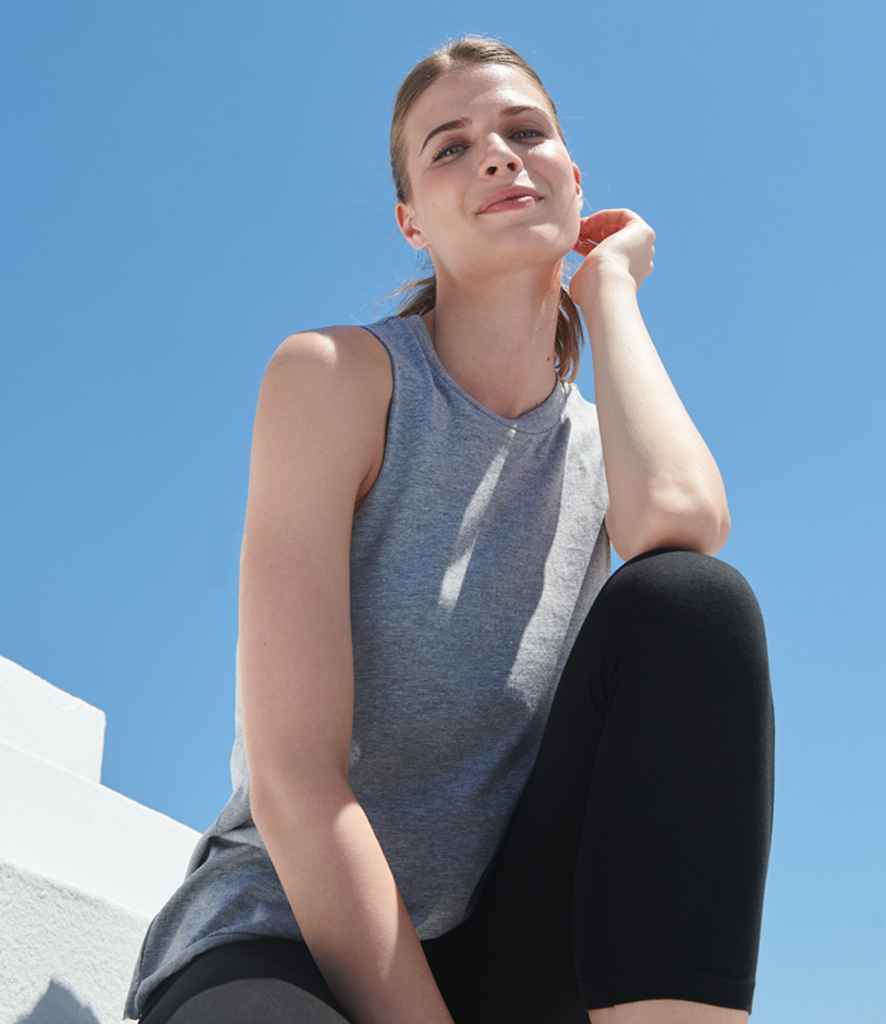 SF Clothing SK232 Ladies High Neck Vest in Heather Grey