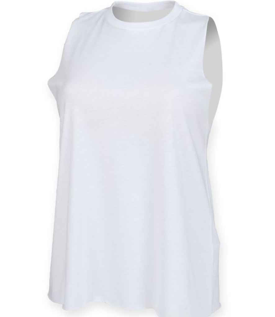 SF Clothing SK232 Ladies High Neck Vest in White