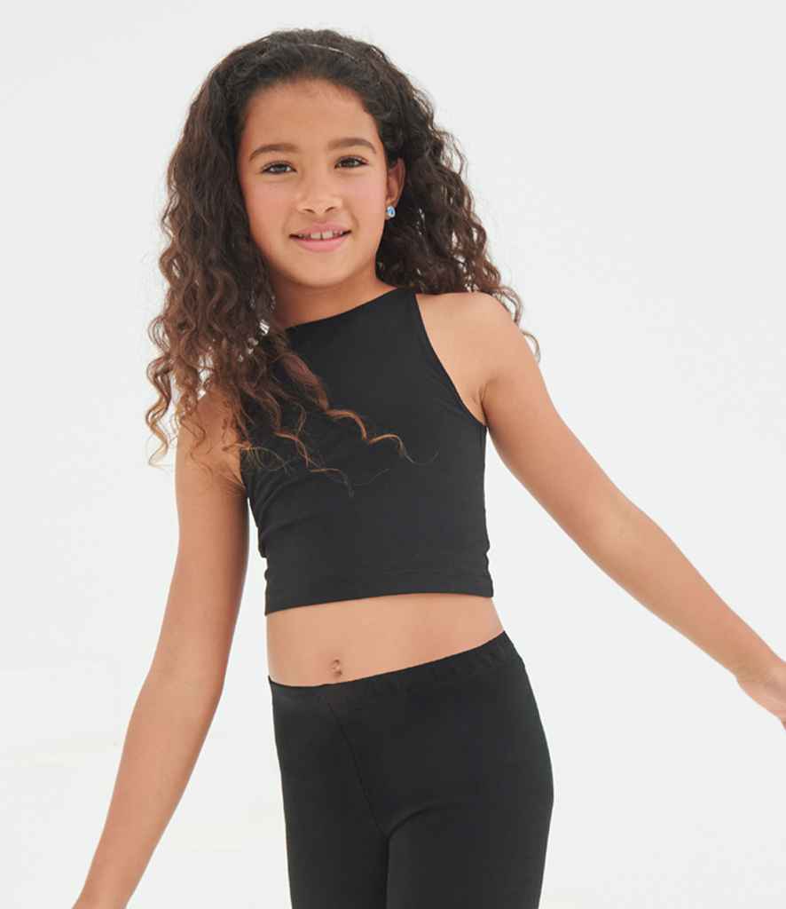 SF Clothing SM106 Kids Cropped Top in Black