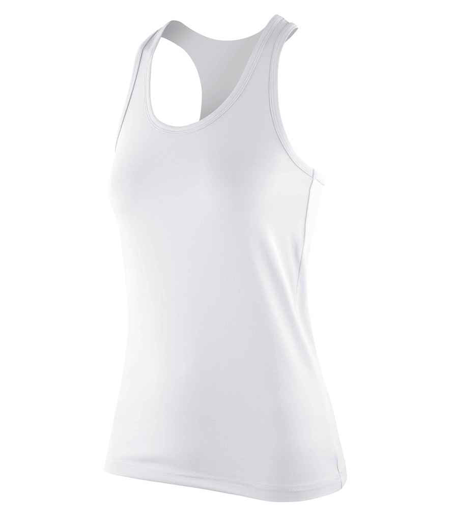 Spiro SR281F Impact Ladies Softex Fitness Top in White