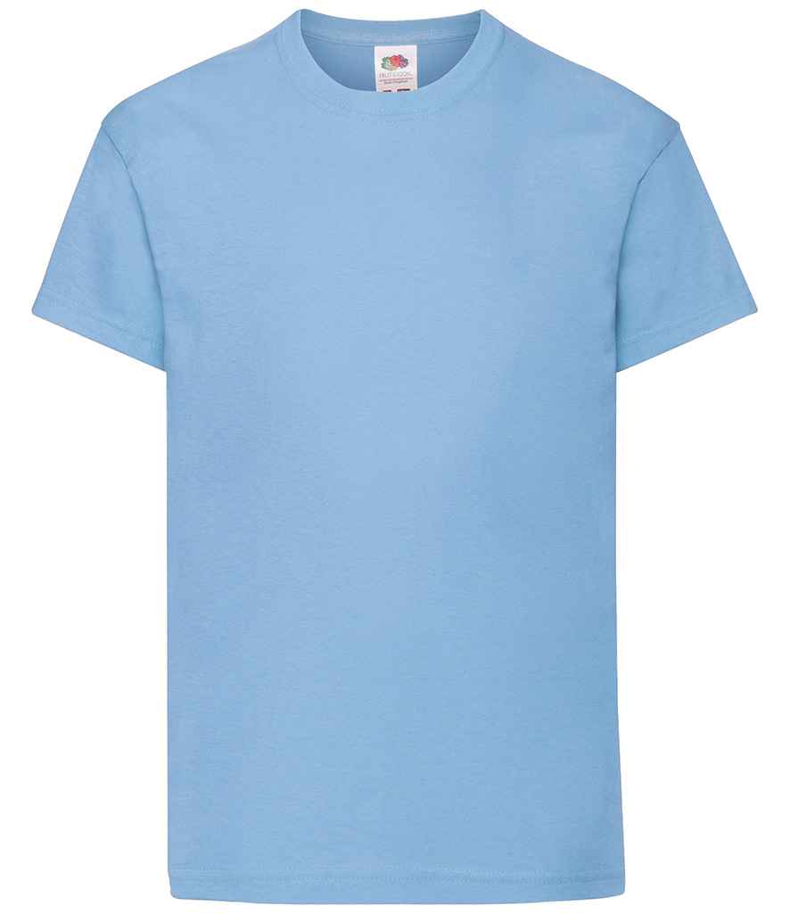 Fruit of the Loom SS12B Kids Original T-Shirt in Sky Blue