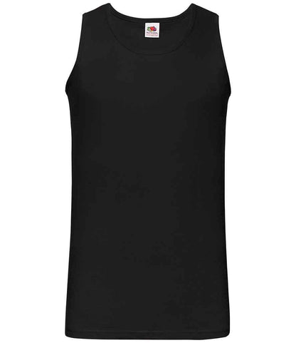 Fruit of the Loom SS18 Athletic Vest in Black