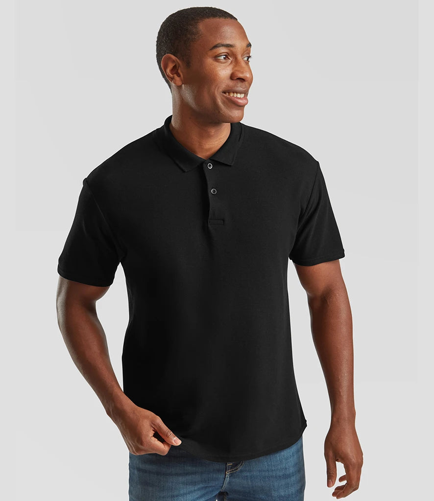 Fruit of the Loom SS229 polo in Black